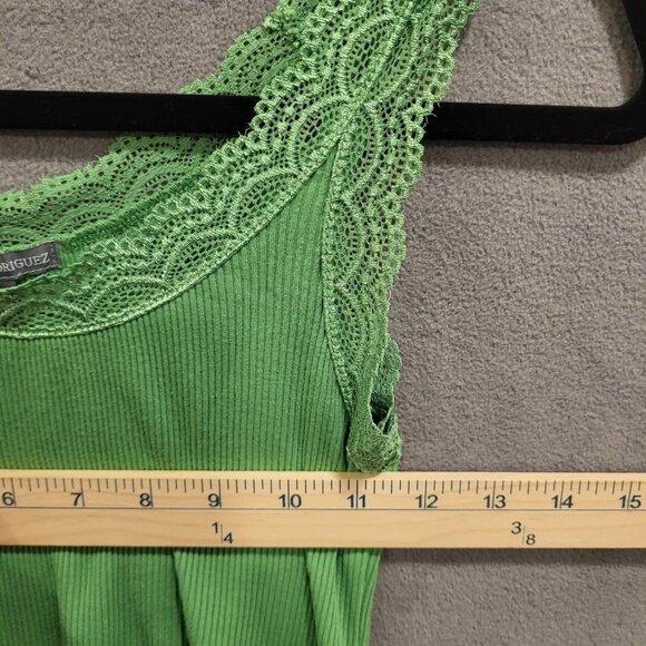 Isabella Rodriguez Lace Trim Tank Top Women Size S Preppy Y2K Romantic Soft Girl - Picture 4 of 5